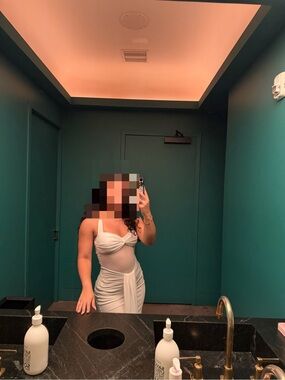 Women’s White Twist-Front Bodycon Dress - Brand